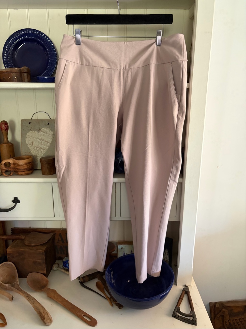 Adidas Women's Pull-On Ponte Pants in Cream
